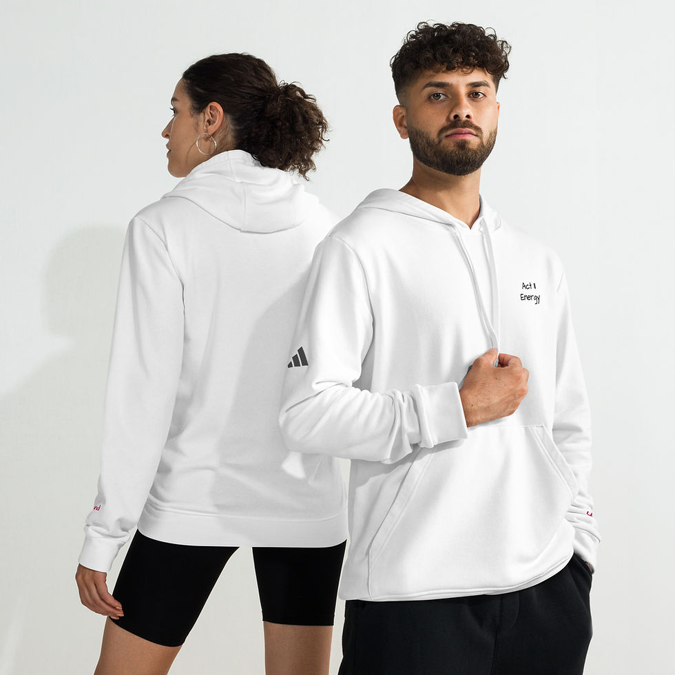 Thumbnail: "Act II Energy"  Unisex Embroidered Adidas Fleece Hoodie