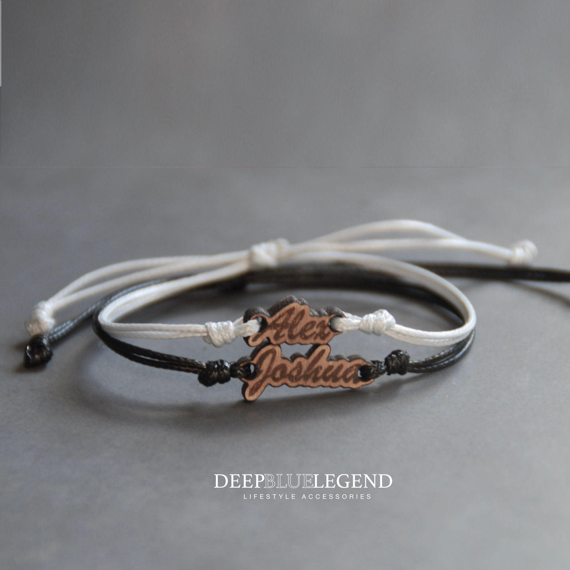Custom Name Bracelet Eco-friendly Personalized Walnut Bracelet