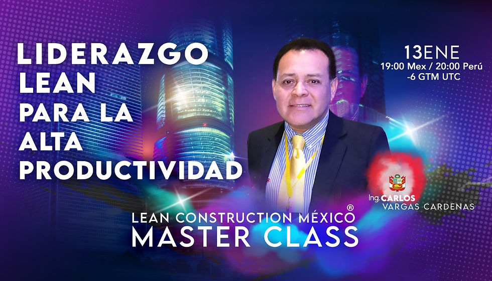LIDERAZGO LEAN PARA LA ALTA PRODUCTIVIDAD | ING.Carlos Vargas Cardenas