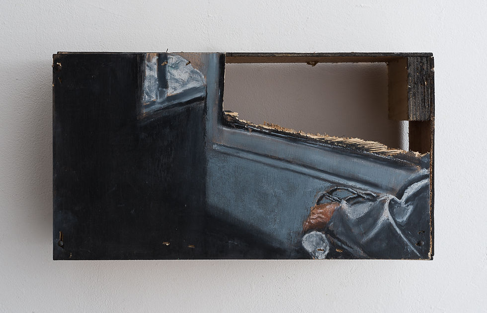 Traveling - 2011 - acrylic and pastel on wood - 29X16X9cm