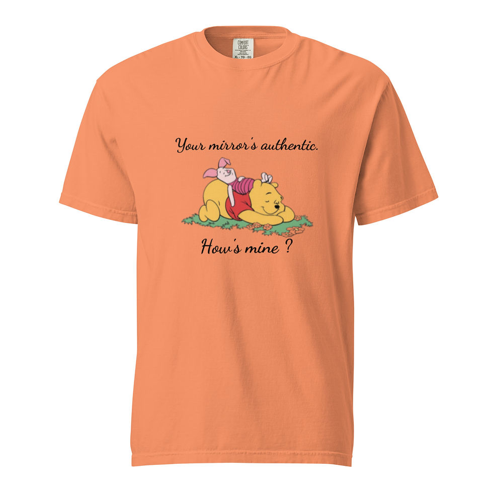 Thumbnail: 'Your mirror, My mirror. Unisex heavyweight t-shirt.
