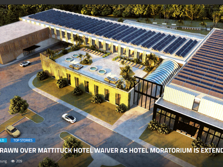 East End Beacon - Battle Lines Drawn Over Mattituck Hotel Waiver as Hotel Moratorium is Extended