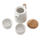 Thumbnail: Handmade Tea Set White
