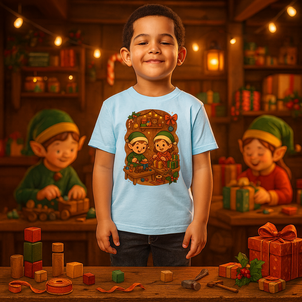 Christmas Elf Workshop Toddler T-Shirt