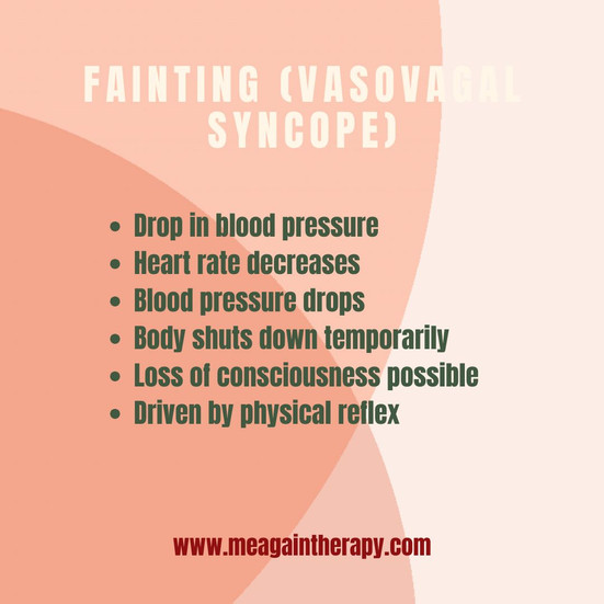 Fainting symptoms - driving anxiety - Me again therapy