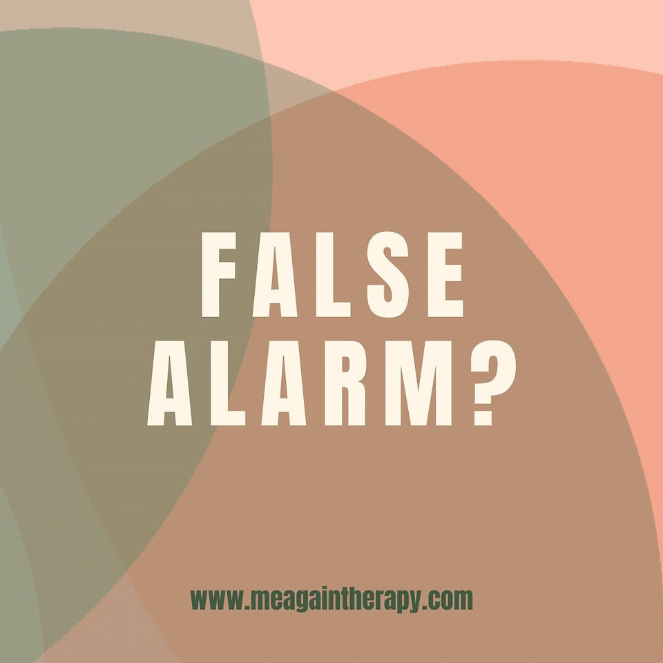 panic while driving - false alarm? me again therapy