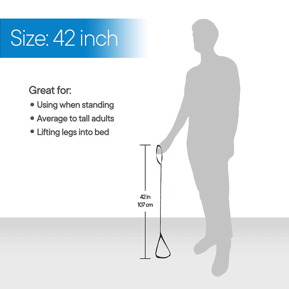 Thumbnail: Premium 42” Leg Lifter with Hand Strap & Foot Loop – Long-Term Orthopedic