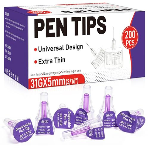 Thumbnail: Suqaoae Pen Tips,31Gx5mm,Universal Design, Extra Thin, Single-Use 200 Count