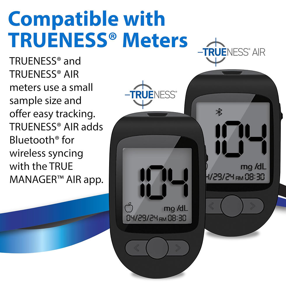 Thumbnail: TRUENESS Blood Glucose Test Strips, Monitoring Blood Glucose Meters, 200 Count