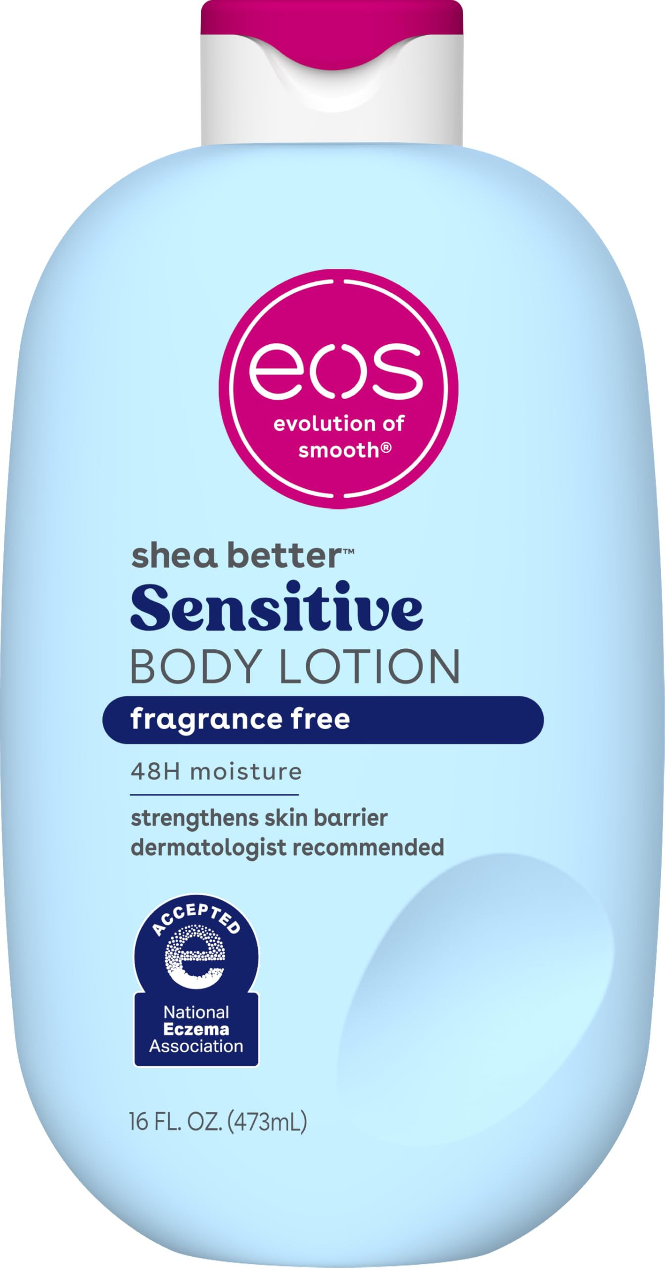 eos Shea Better Sensitive Skin Body Lotion - Fragrance-Free, Moisture 16oz