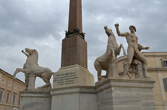 Quirinale Obelisk and the Quirinal Diosc