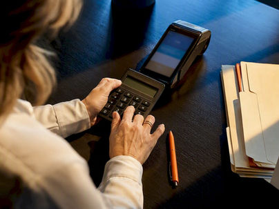 Owner reviewing private pay billing transaction