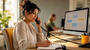 Home care coordinator documenting a referral inquiry