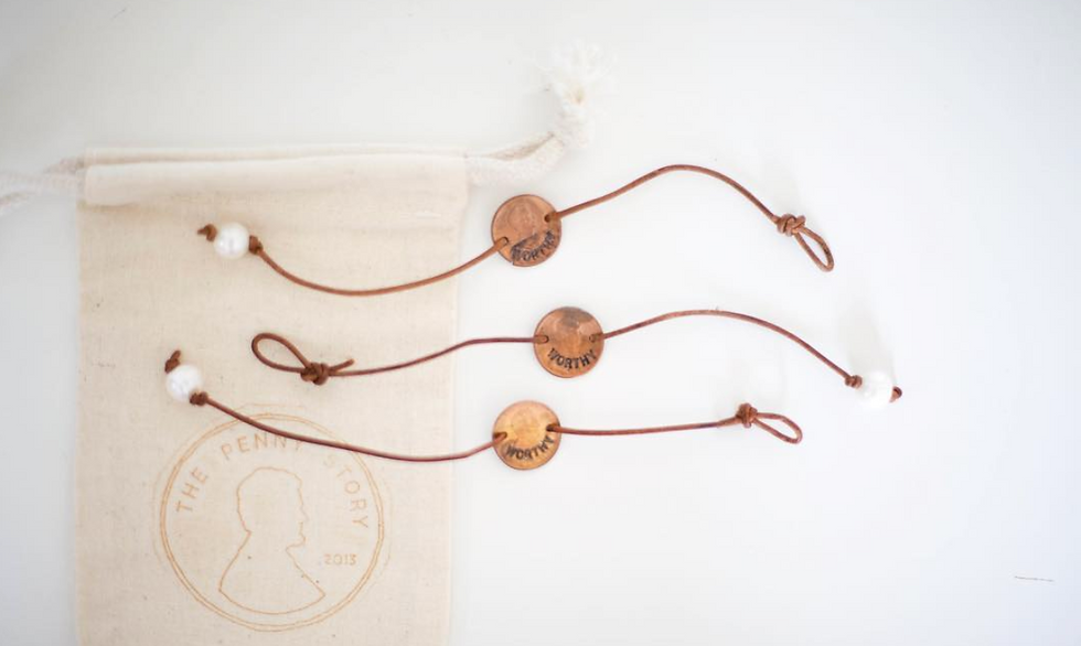 Thumbnail: Penny Bracelet with Pearl