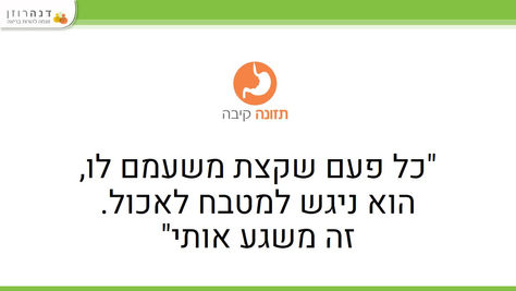 מודל גוף המשפחה: תזונה - קיבה