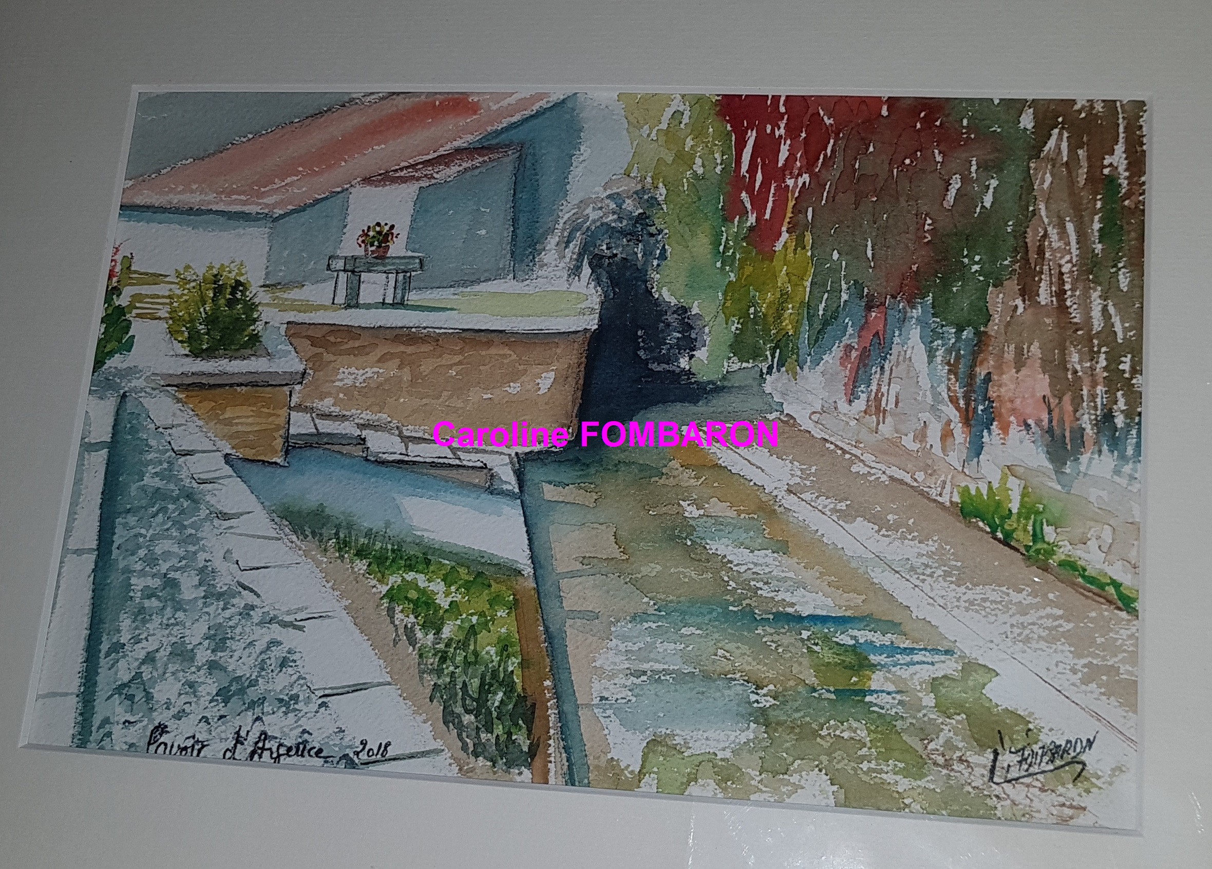Lavoir d'Argence aquarelle