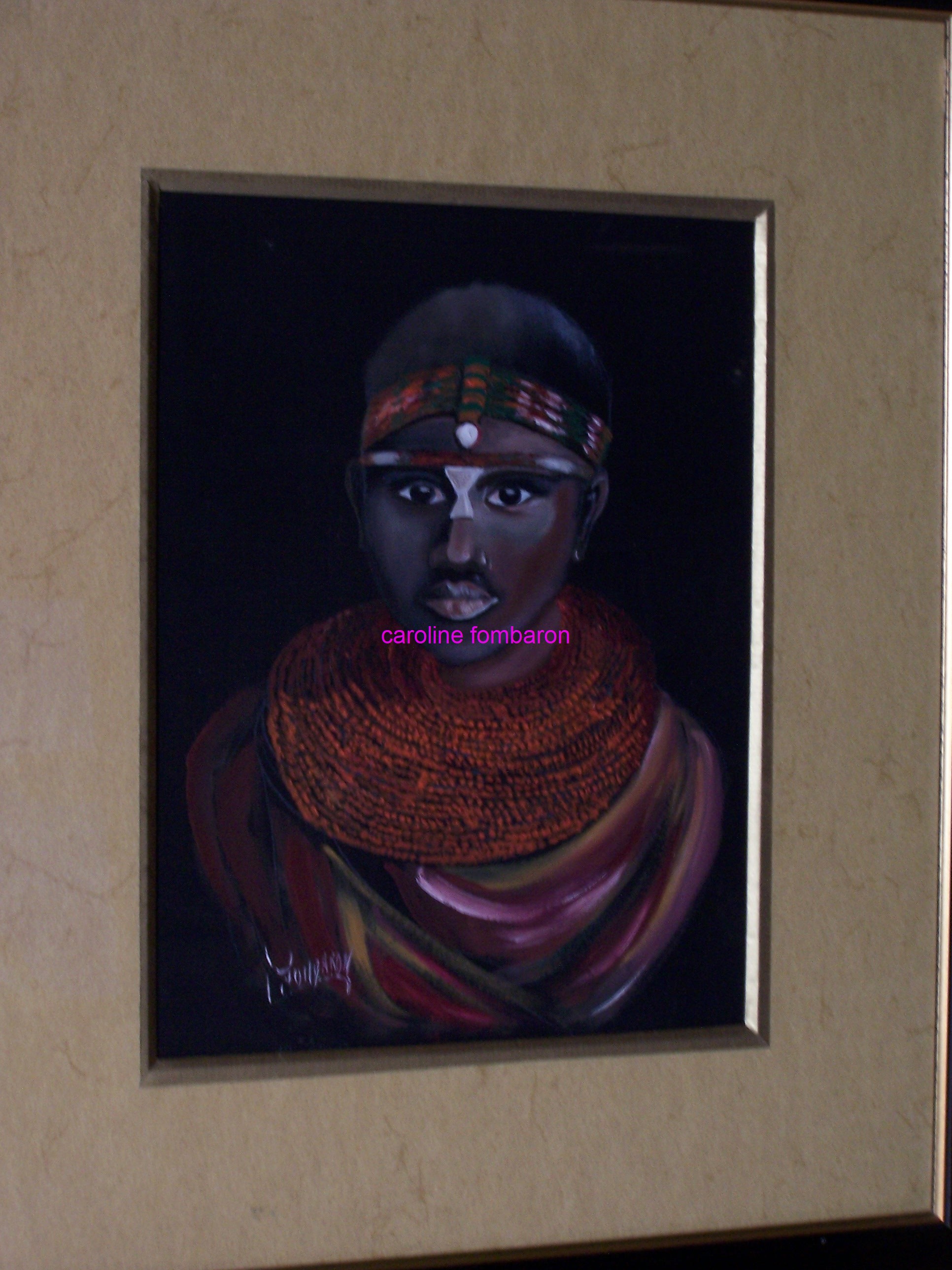 Jeune guerrier Masaï ( huile )