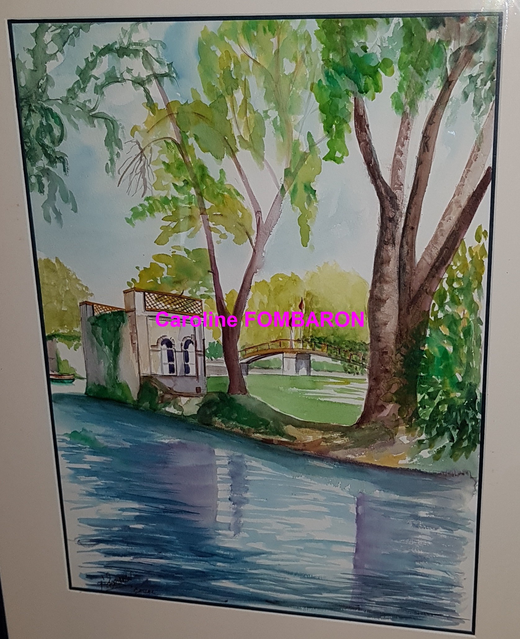 Bassac aquarelle 50 x65