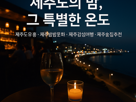 🌙 제주도의 밤, 감성에 취하다 제주도유흥