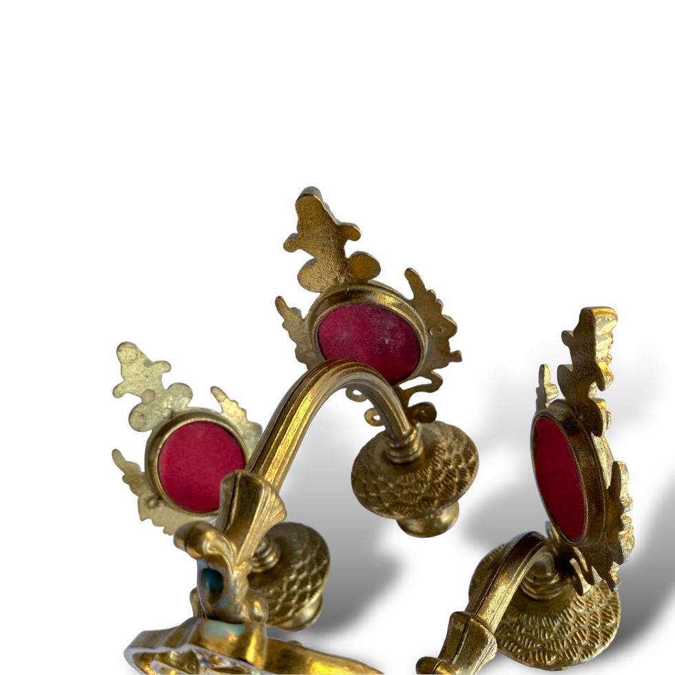 Rococo Style Italian Wall Sconces Pair Vintage