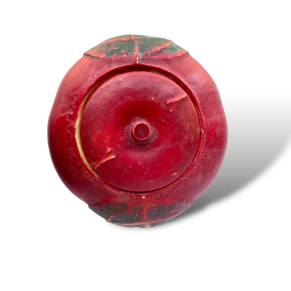 Top view of vintage Hull Apple Cookie Jar