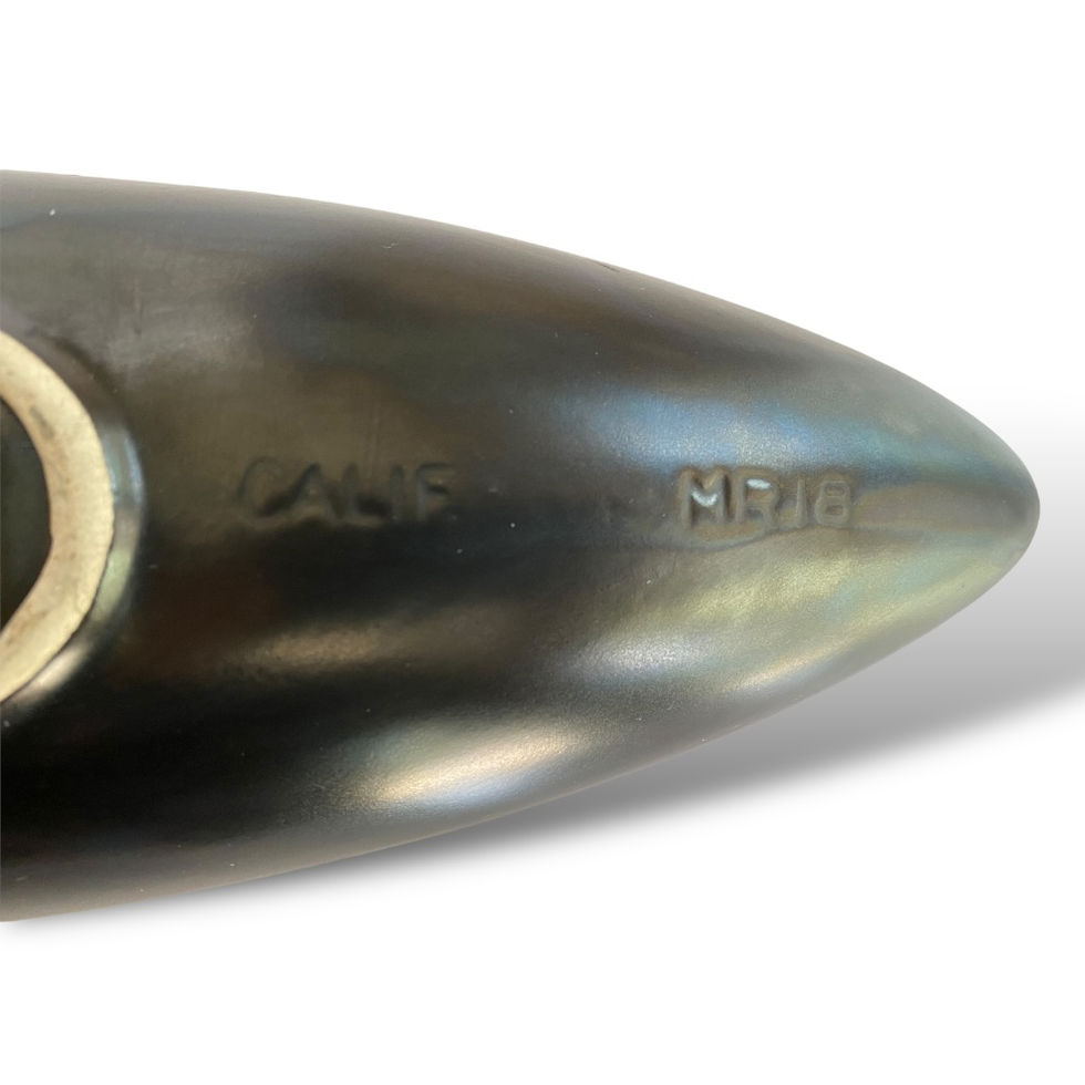 Maurice Of California Matte Black MCM Boat Bowl