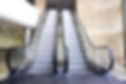 Escalators in modern building