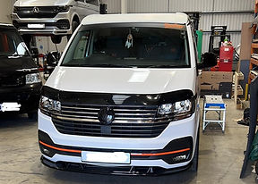 white converted campervan