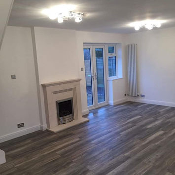 laminate flooring with fireplace