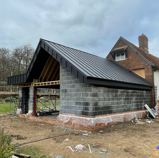 Metal roof installation