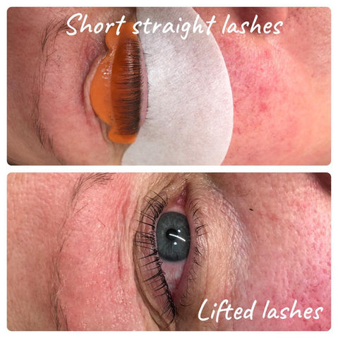 Lash Lift Before and After