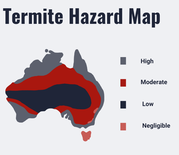 Termite Hazard Map which areas of Australia are more susceptible to termite damage