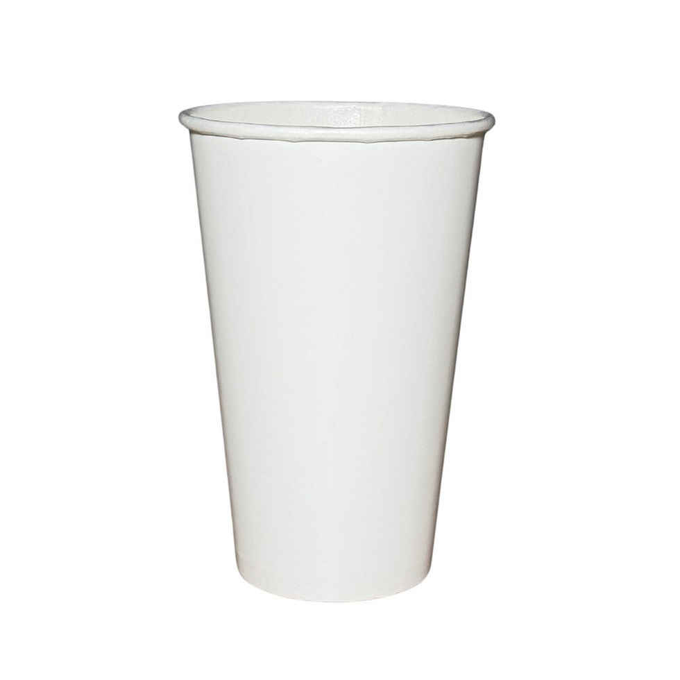 Miniatura: Copo De Papel Branco 500ml *biodegradável - 40 Un