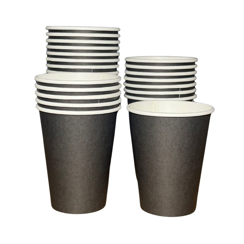 Miniatura: Copo De Papel Preto 400ml *biodegradável - 50 Un