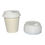 Miniatura: Copo De Papel Branco 200ml C/tampa *biodegradável - 100 Un