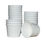Miniatura: Pote Papel Branco Biodegradável 120ml Com Tampa - 800 Un