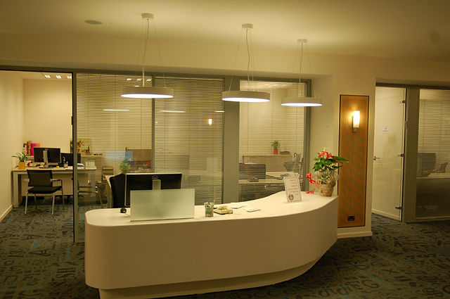 Three light fixtures above counter