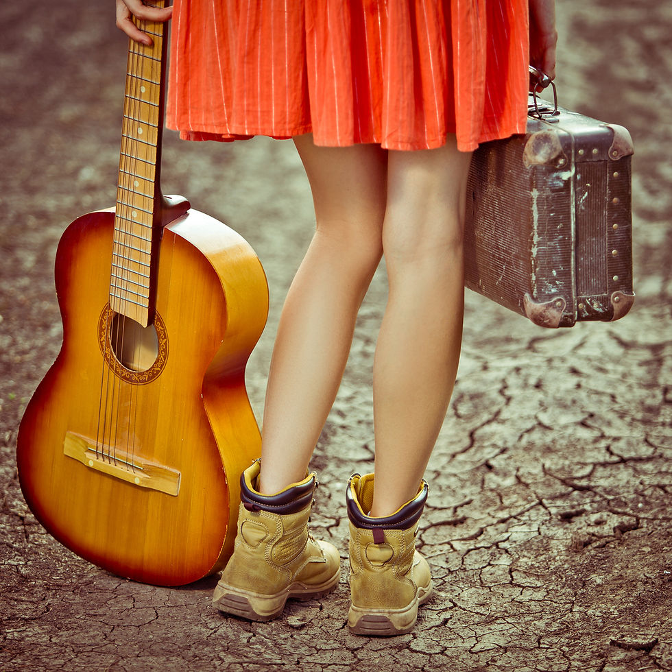 Guitar And Suitcase