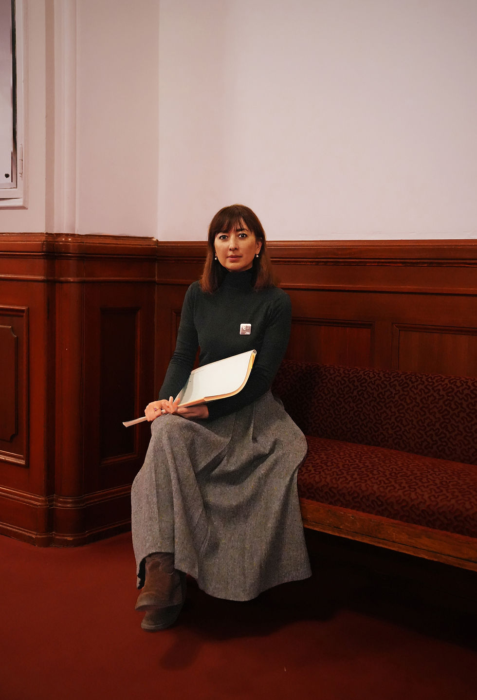 portrait. aziza sadikova. componist. classic music. laeiszhalle. hamburg. prisca kranz photography.