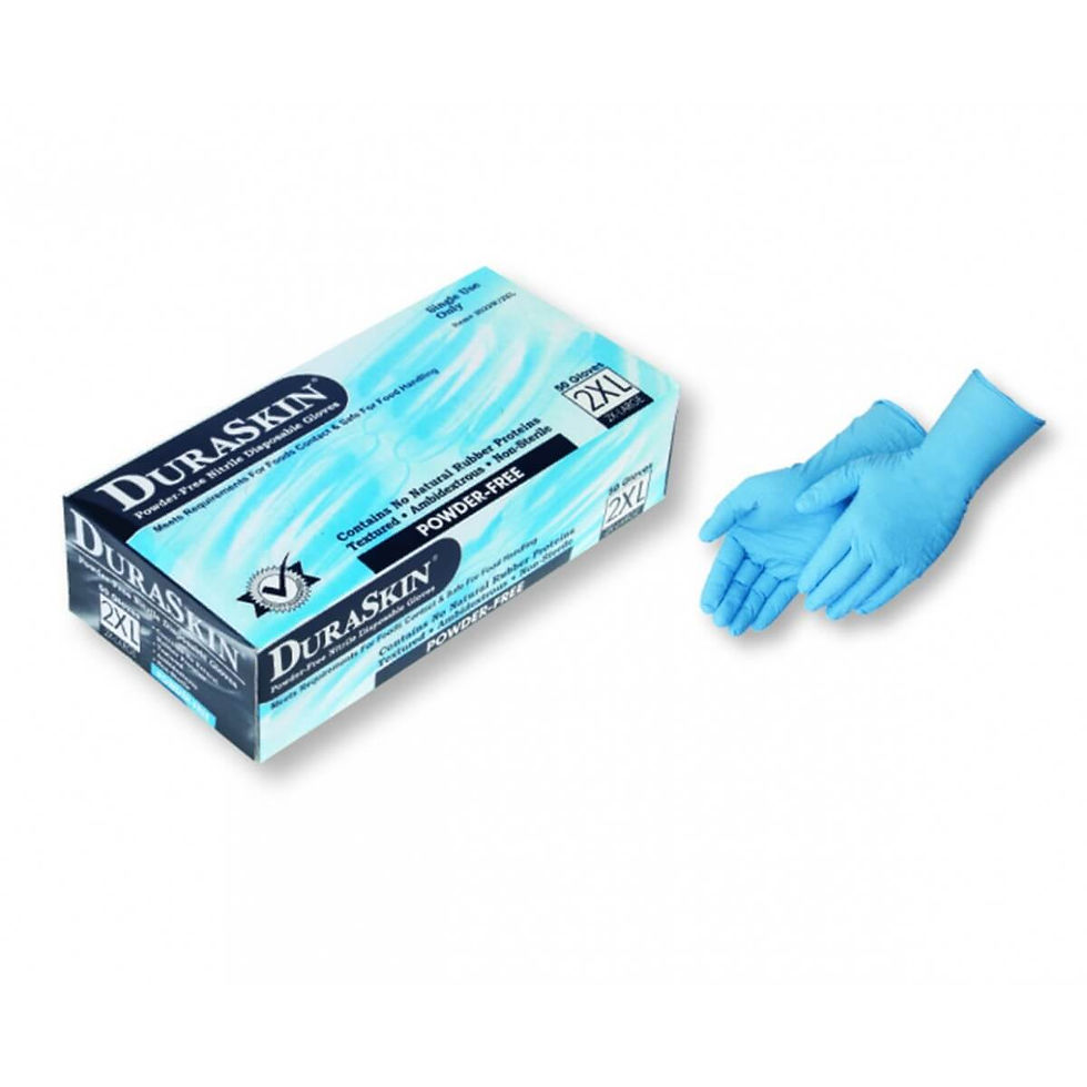 Disposable Blue Nitrile - 8 mil (powder-free)