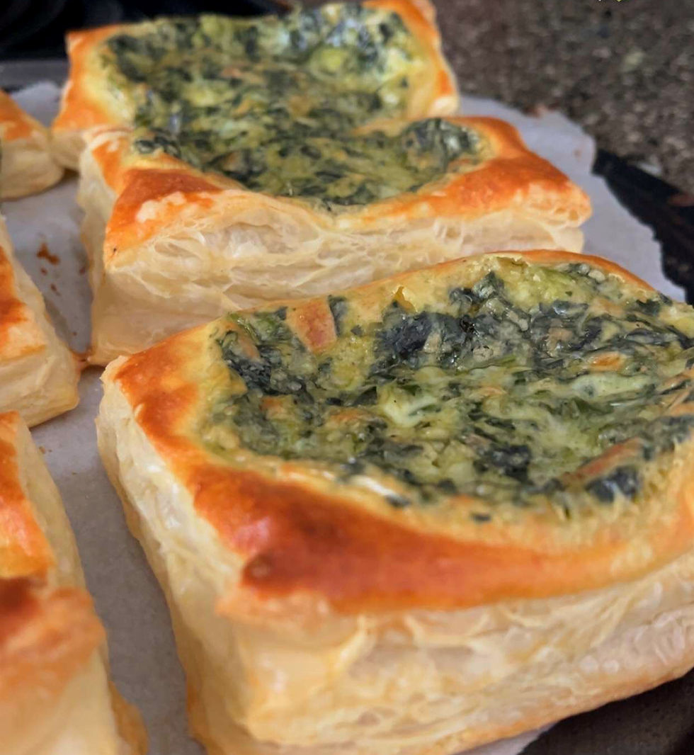 These golden-brown Spinach Dip Danishes are used making a homemade creamed spinach filling and a premade pastry dough that I found in the freezer isle, at my local grocery store. They take little to no time to make, are freezer friendly, and are sure to be a family favorite!