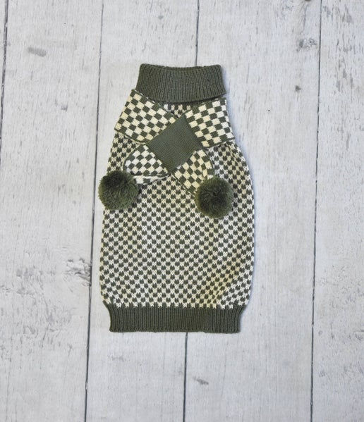 Thumbnail: Vintage Olive Checker Sweater