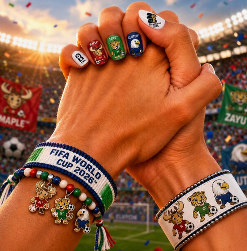 FIFA World Cup 2026 Mascot Nail Polish Set | Mixed Mutt & Company