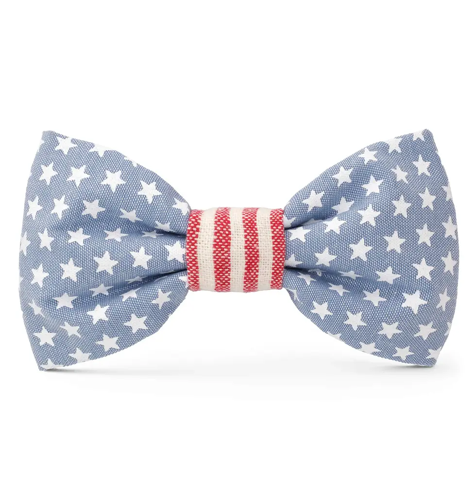 Thumbnail: Stars and Stripes Dog Bow Tie