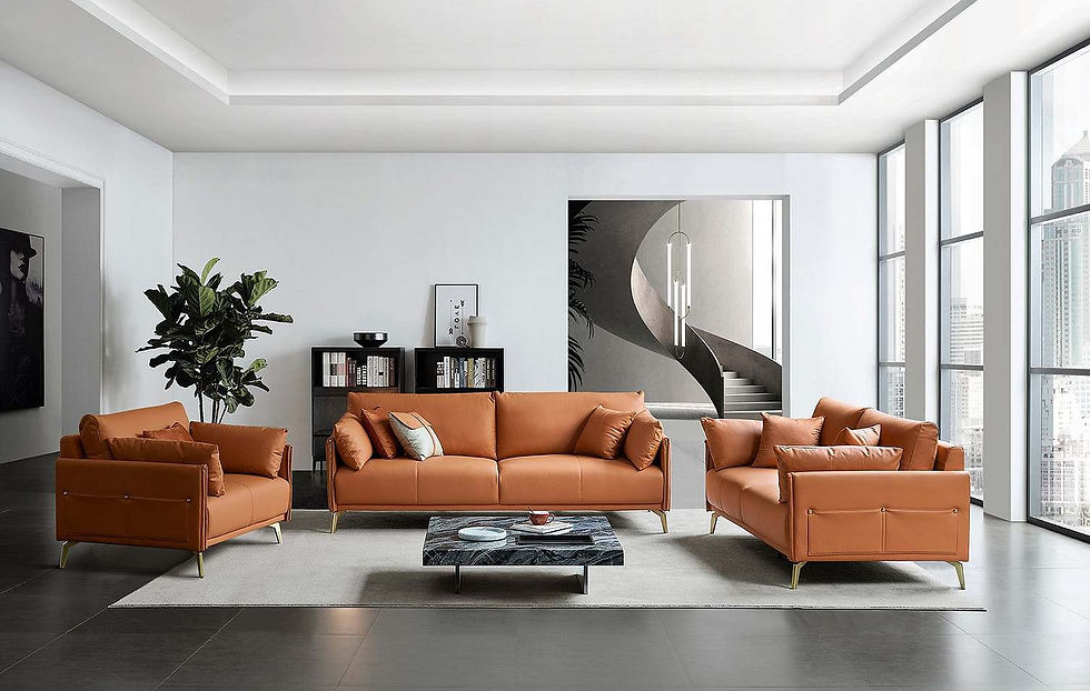 диван в коже nappa стильный