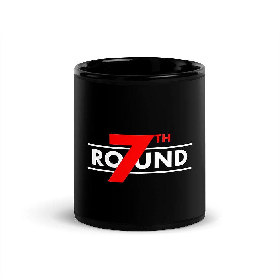 Thumbnail: 7th Round Black Glossy Mug