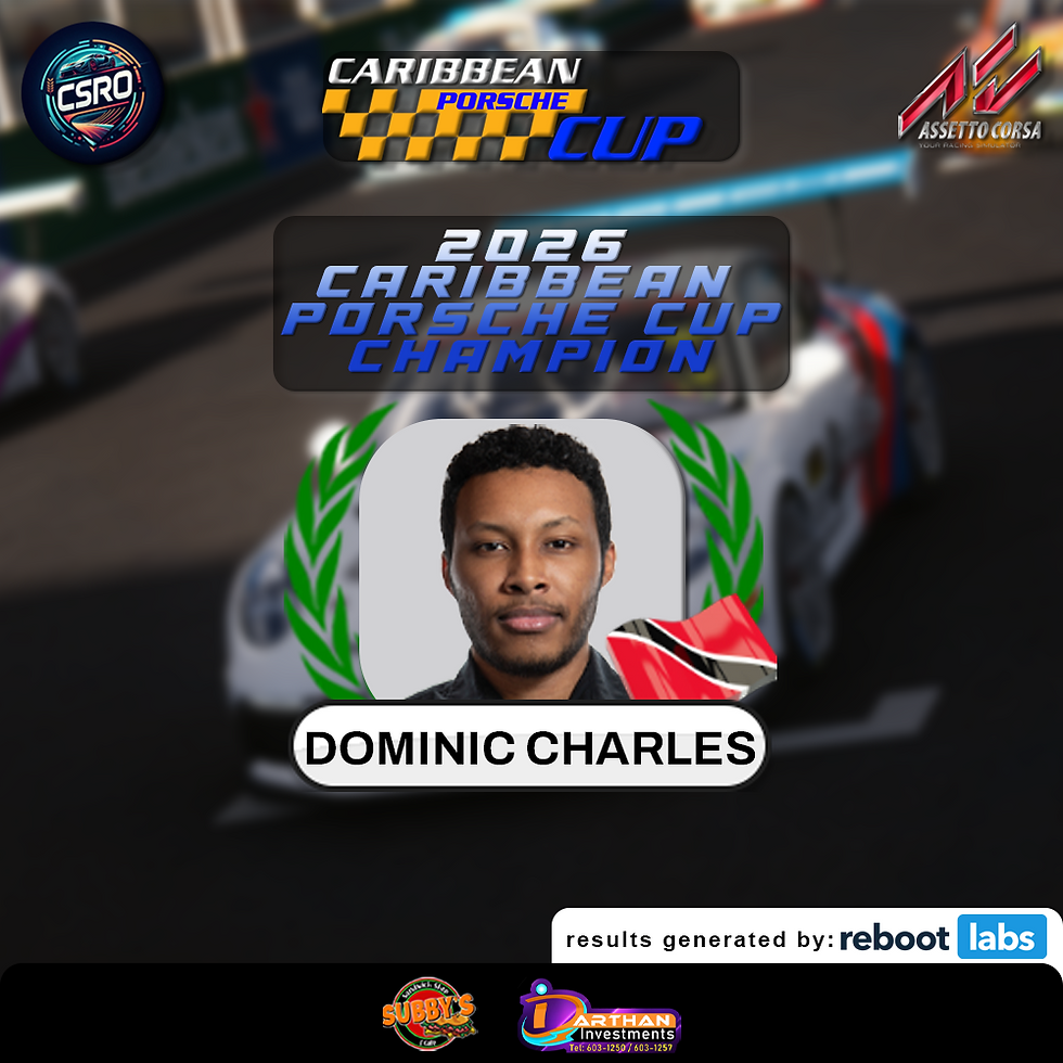 2026 Caribbean Porsche Cup Champion