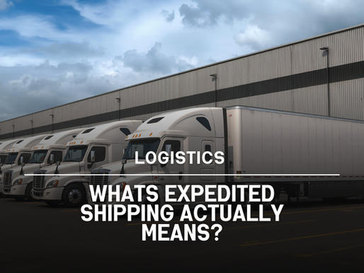 What “Expedited Shipping” actually means?