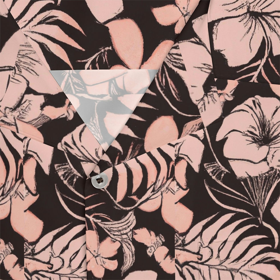 Thumbnail: Men's Pink Floral Hawaiian Shirt