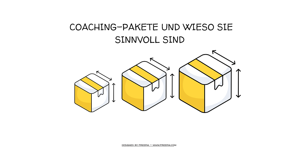 Coaching-Pakete - darum sind sie sinnvoll